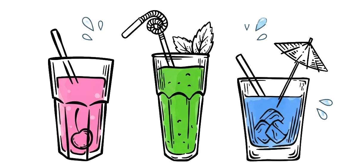 Cool Drinks Bar Gekühlte Getränke an unserer Self-Service-Bar